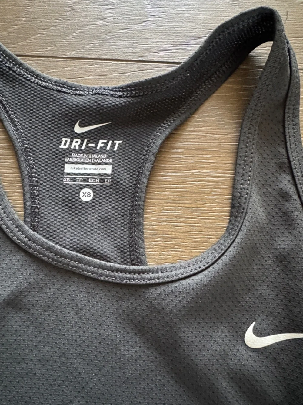 Nike Black Dri-FIT Racerback Tank Top - Picture 3 of 4